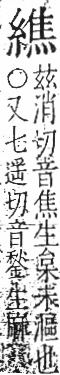 字彙 卷九．糸部．頁45．右