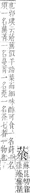 字彙 卷一○．艸部．頁42．左