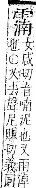 字彙 卷一二．雨部．頁51．右