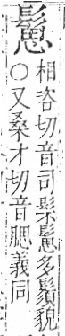 字彙 卷一三．髟部．頁20．左