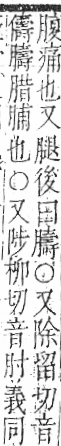 字彙 卷九．肉部．頁92．右