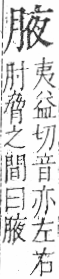 字彙 卷九．肉部．頁85．右