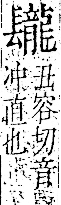 字彙 卷一二．長部．頁21．右