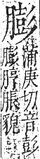 字彙 卷九．肉部．頁90．右