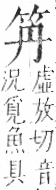 字彙 卷九．竹部．頁1．左