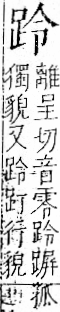 字彙 卷一一．足部．頁58．右