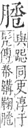 字彙 卷九．肉部．頁85．左