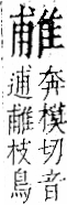 字彙 卷一二．隹部．頁42．左