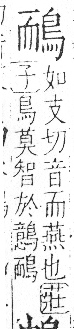 字彙 卷一三．鳥部．頁47．右