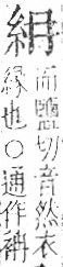 字彙 卷九．糸部．頁28．右