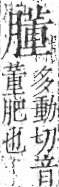 字彙 卷九．肉部．頁91．左