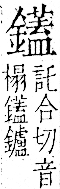 字彙 卷一二．金部．頁18．右