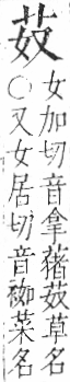 字彙 卷一○．艸部．頁7．左