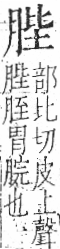 字彙 卷九．肉部．頁83．右