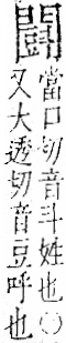 字彙 卷一二．門部．頁27．右