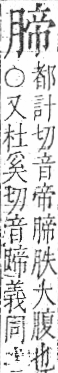 字彙 卷九．肉部．頁86．右