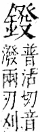 字彙 卷一二．金部．頁12．右