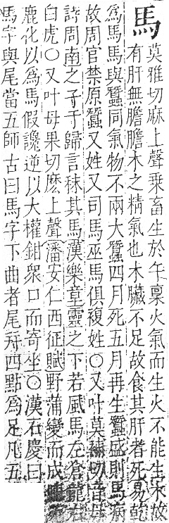 字彙 卷一三．馬部．頁1．右