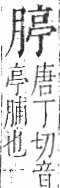 字彙 卷九．肉部．頁86．右