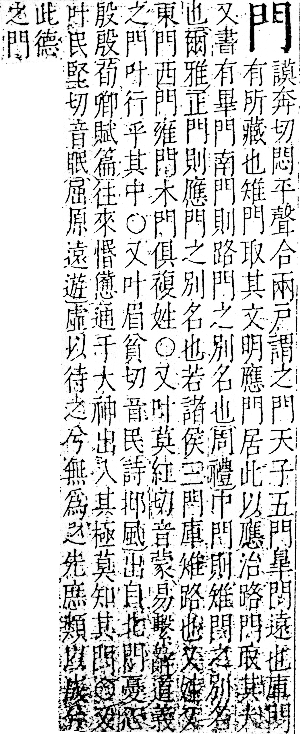 字彙 卷一二．門部．頁21．右