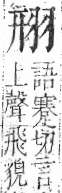 字彙 卷九．羽部．頁60．右