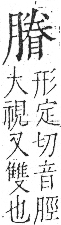 字彙 卷九．肉部．頁89．左