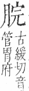 字彙 卷九．肉部．頁82．左