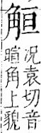 字彙 卷一一．角部．頁6．右