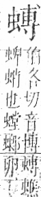 字彙 卷一○．虫部．頁71．右