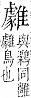 字彙 卷一二．隹部．頁45．左