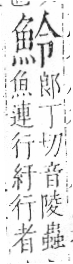 字彙 卷一三．魚部．頁31．右