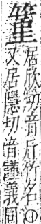 字彙 卷九．竹部．頁14．右