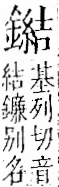 字彙 卷一二．金部．頁16．右