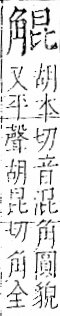 字彙 卷一一．角部．頁7．右