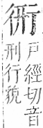 字彙 卷一○．行部．頁84．右