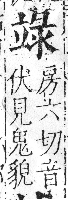 字彙 卷八．立部．頁109．左