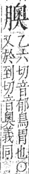 字彙 卷九．肉部．頁91．右