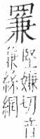 字彙 卷九．网部．頁54．右