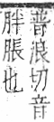 字彙 卷九．肉部．頁84．左