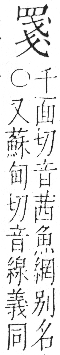 字彙 卷九．网部．頁53．右