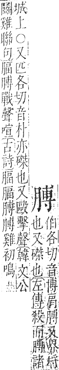 字彙 卷九．肉部．頁88．右