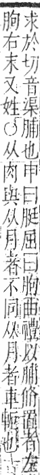 字彙 卷九．肉部．頁78．左