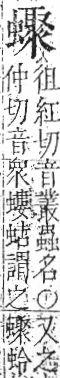 字彙 卷一．虫部．頁80．右