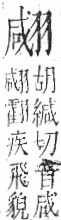 字彙 卷九．羽部．頁62．左