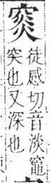 字彙 卷八．穴部．頁105．左