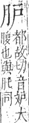 字彙 卷九．肉部．頁77．左