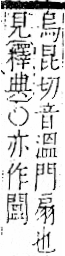 字彙 卷一二．門部．頁28．右