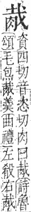 字彙 卷九．肉部．頁81．左