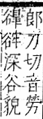 字彙 卷一一．谷部．頁32．右