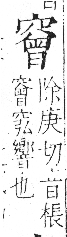 字彙 卷八．穴部．頁107．右